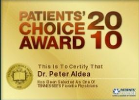 Patients' Choice Award by Vitals 2010