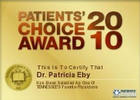 Patients' Choice Award by Vitals 2010